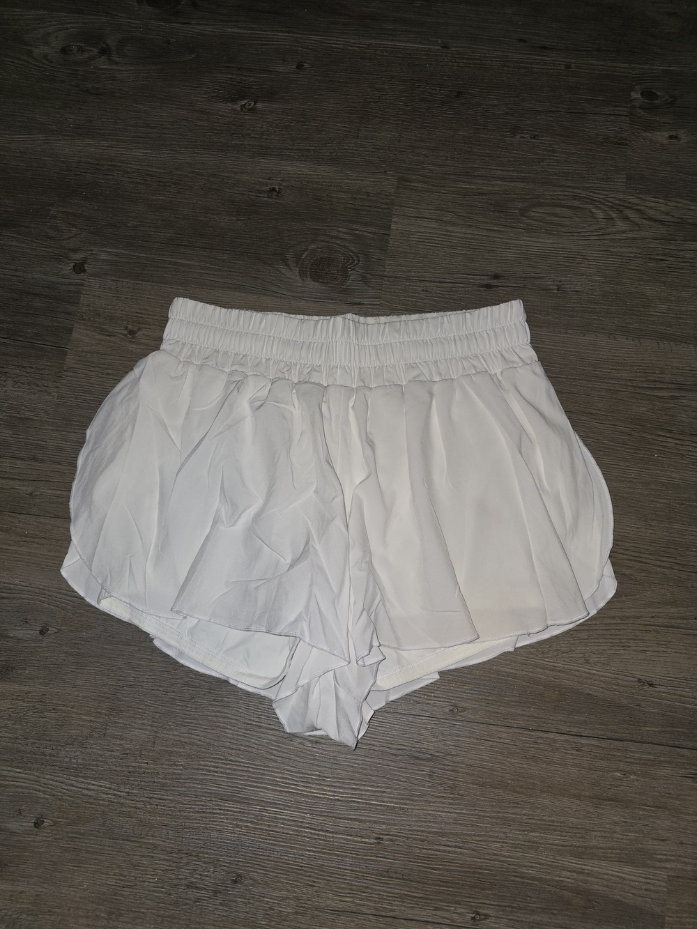 CRZ YOGA White Layered Athletic Shorts